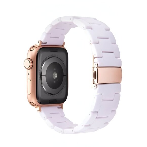 NEW Resin White Strap Band for Apple Watch - Picture 1 of 5